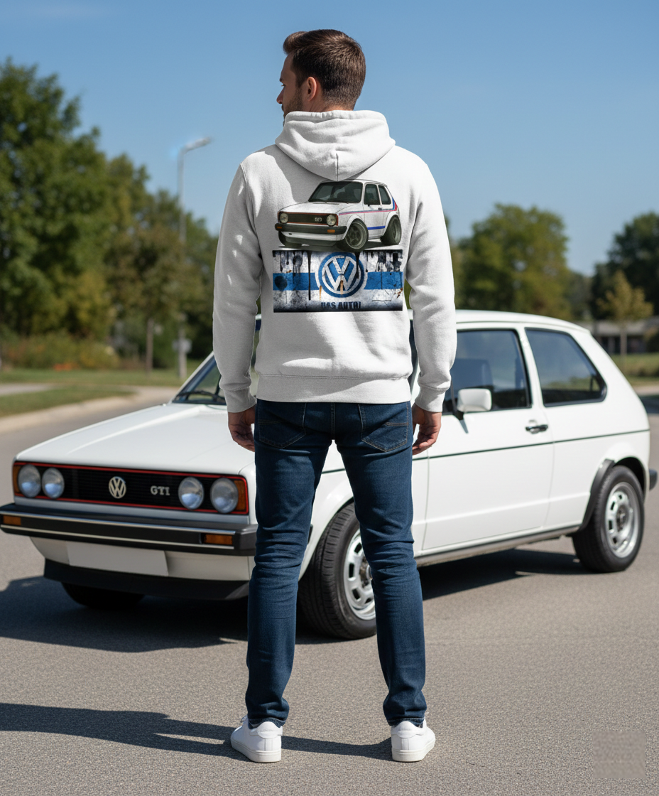 College Hoodie - VW Golf 1 gti