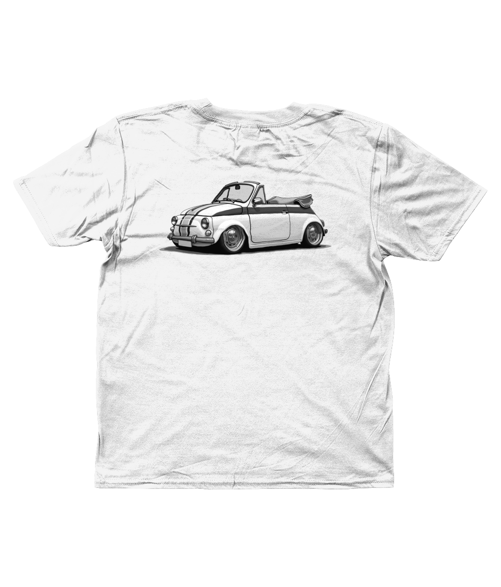 Kids SoftStyle T-Shirt - Fiat 500 cabrio