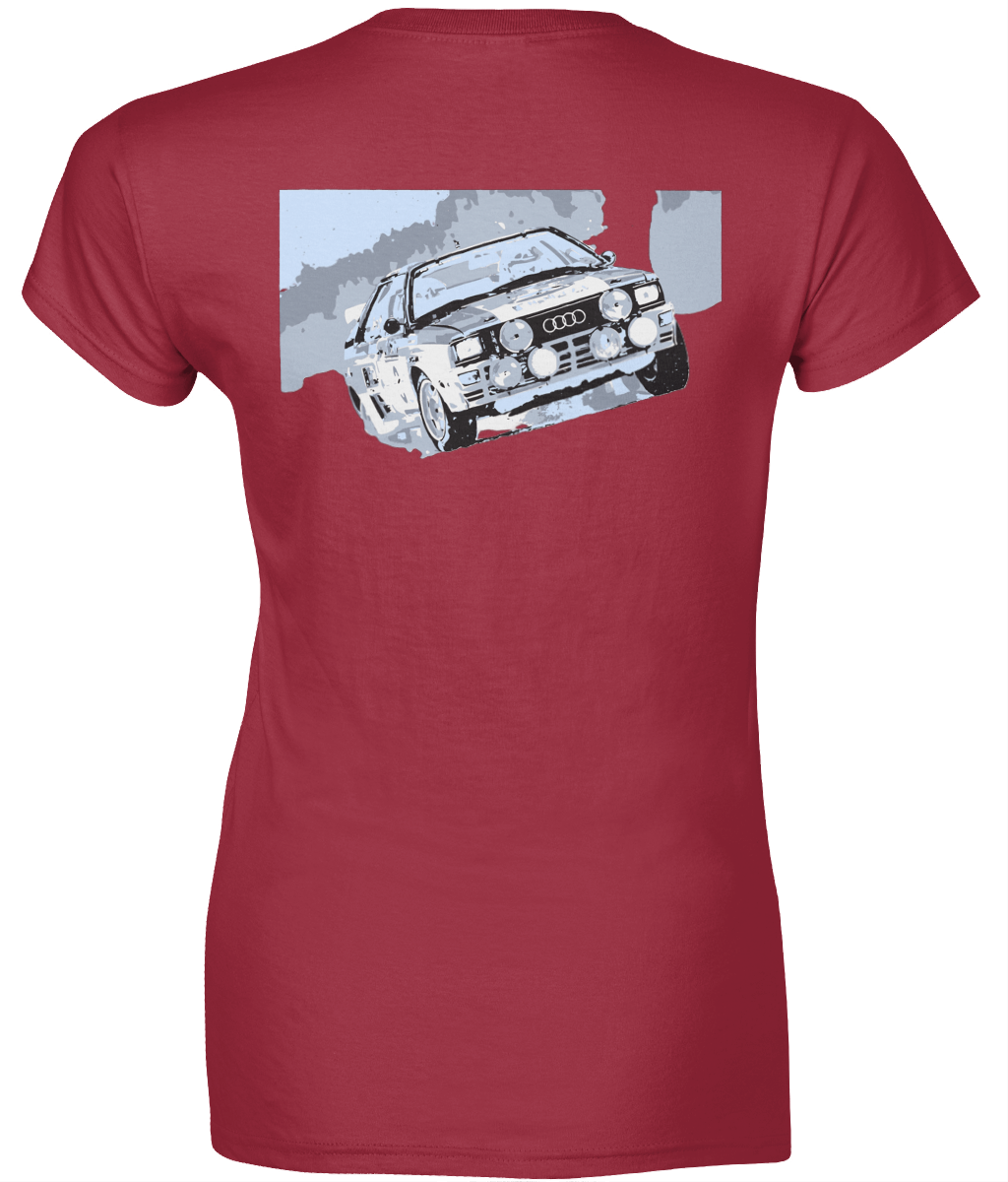 Ladies SoftStyle T-Shirt - Audi Quattro