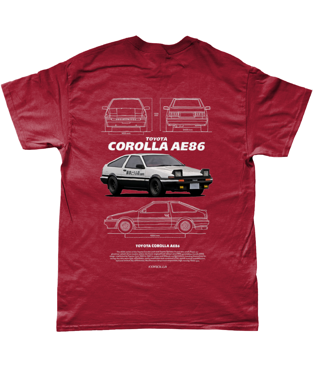SoftStyle T-Shirt - COROLLA AE86 INITIAL D 2