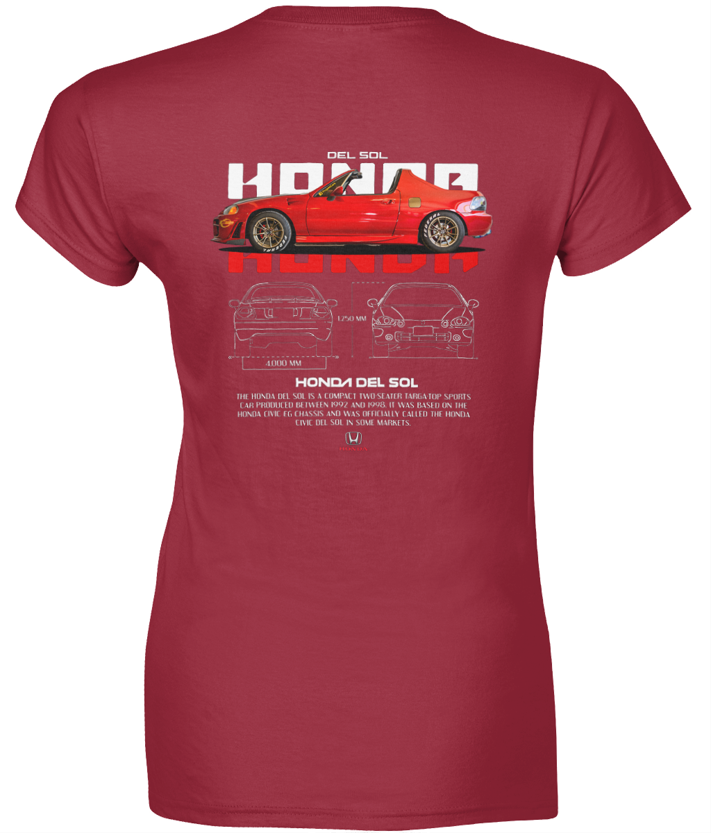 Ladies SoftStyle T-Shirt - Honda del sol