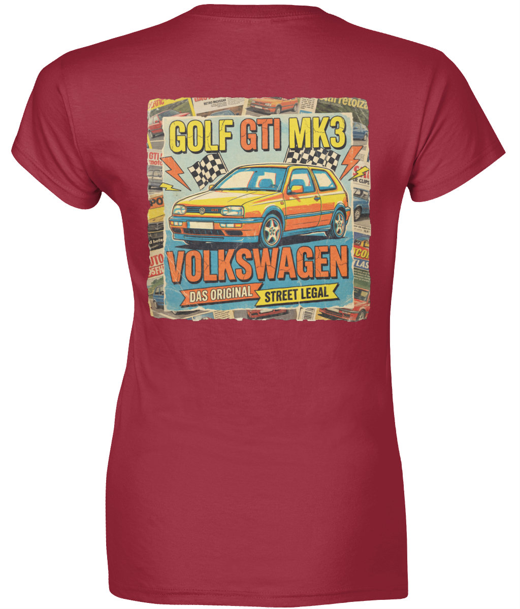Ladies SoftStyle T-Shirt - Golf gti mk3