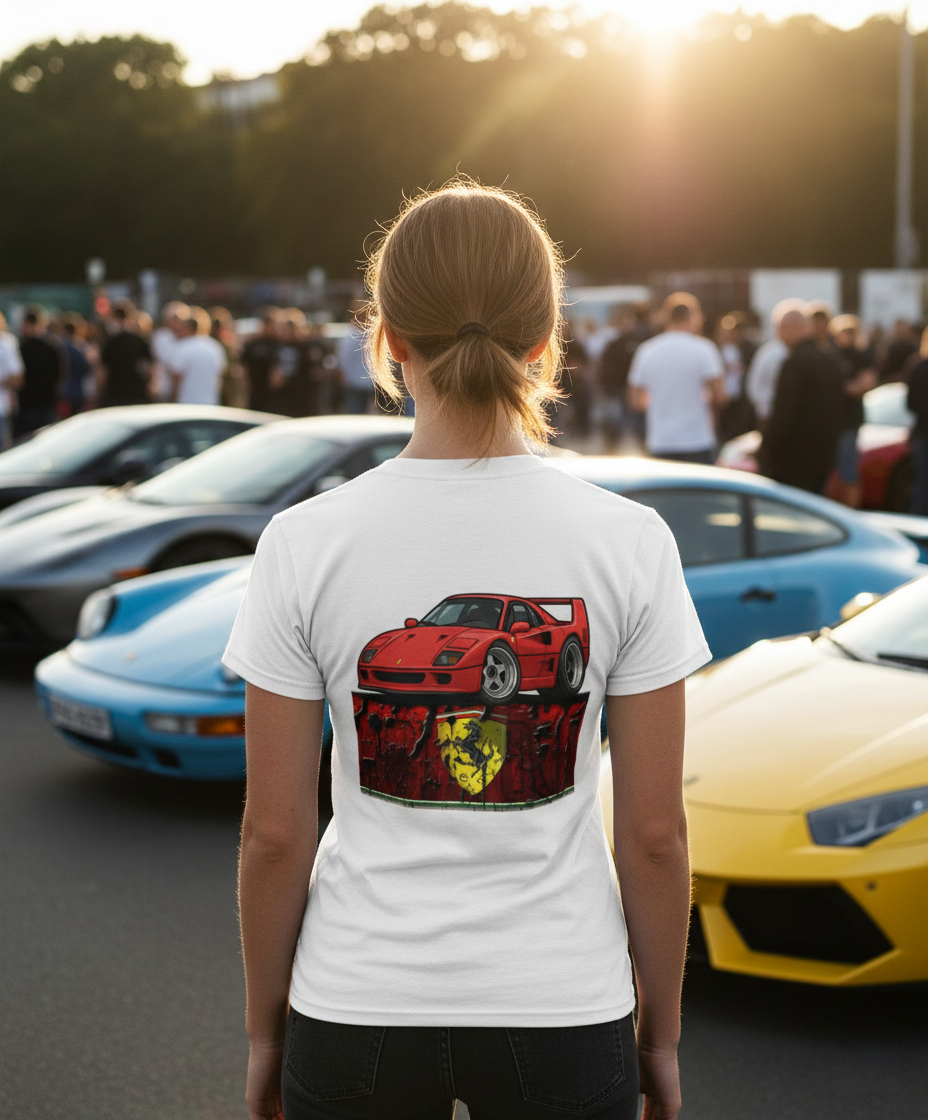 Ladies SoftStyle T-Shirt - Ferrari F40